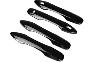 DLOVEG Car Door Handle Cover Protector Compatible for 2018-2023 2024 2025 Toyota Camry Accessories 2026 Compatible for Toyota Corolla 2026 2024 2023-2020 with 2 Smart Key Holes Glossy Black
