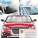Big Ant Windshield Sun Shade + Bonus Car Window Shade, Car Sun Shade Keeps Vehicle Cool-UV Ray Protector Front Windshield Sunshade Fit for Most Cars SUV Trucks Minivans(55.1 x 27.5 inches)