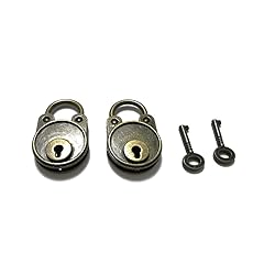 Mini Antique Brass Padlock and Key Escape Room