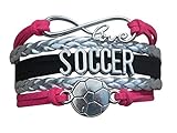 Soccer Gifts- Soccer Bracelet, Soccer Jewelry, Adjustable Soccer Charm Bracelet- Perfect Soccer Gifts for Girls