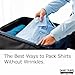 Smart Travel 17” Packing Folder, Travel Garment Bag, Travel Accessory to Avoid Wrinkled Clothing Small (1. Premium Black)