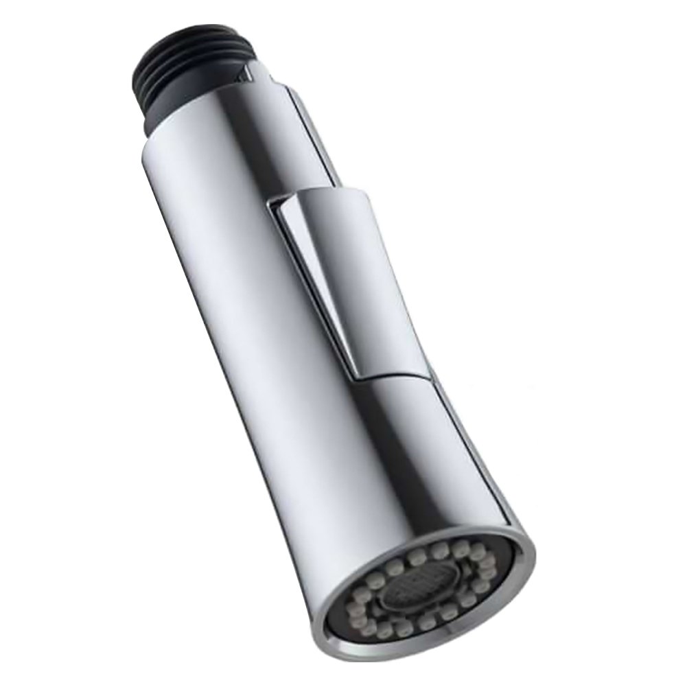 Plating Faucet Sprayer - Pull Out Kitchen Faucet Spray Head Replacement Part - 2 Sprayer Settings Shower Head, Universal 1/2-inch - for Kitchen Bathroom Mixer Tap(Silver 61003)