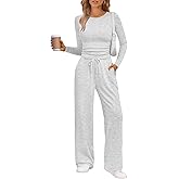 LILLUSORY 2 Piece Lounge Sets for Women Fall Outfits 2026 Two Piece Travel Sweatsuits Business Casual Fashion Clothes