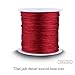 Nylon Macrame Cord, 0.8mm x 100M, Wine Red, Chinese Knotting Thread for DIY Jewelry Making, Bracelets