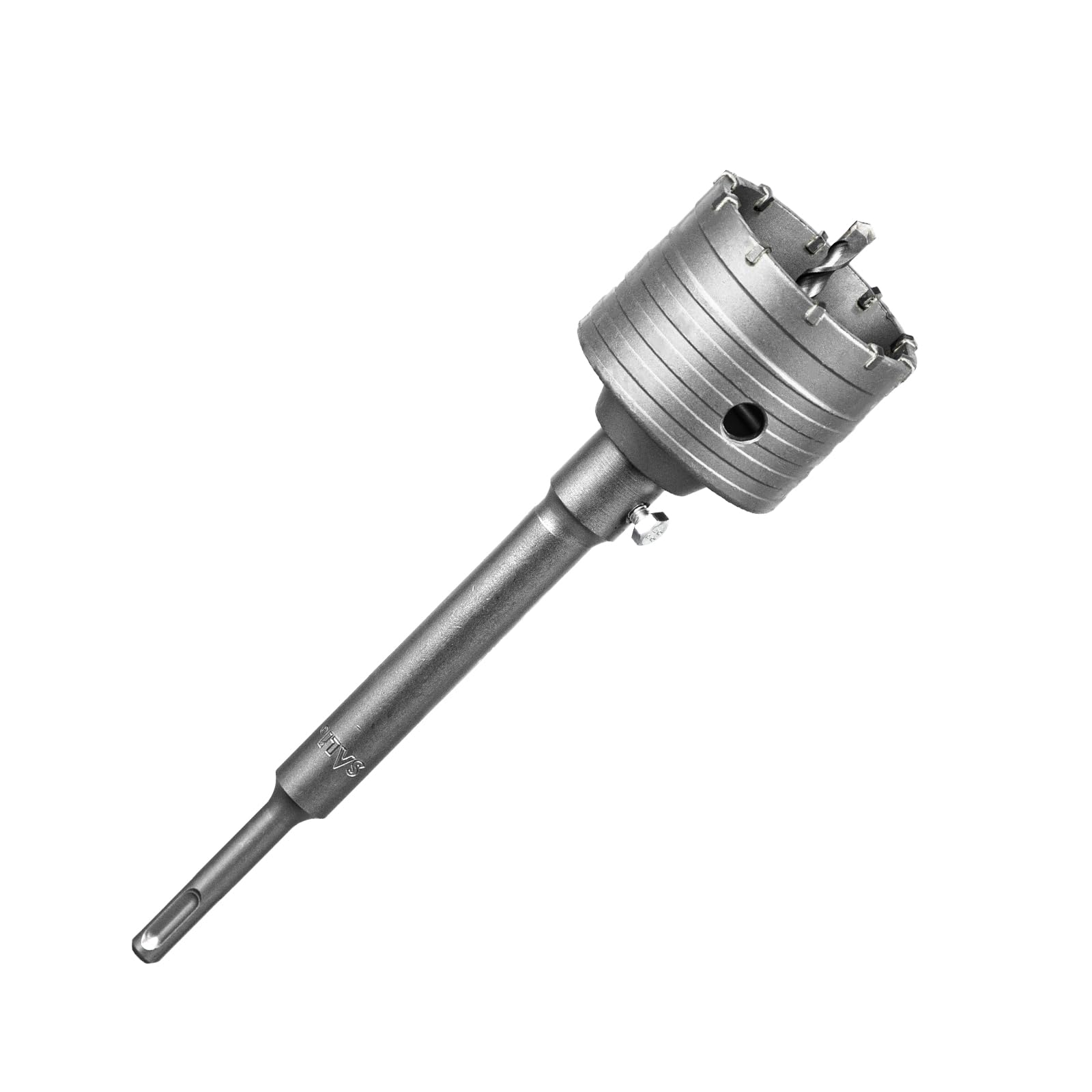 SALI Concrete Hole Saw Kits 75mm Tungsten Steel Wall Hole Cutter Drill Bit Sets with M22 Thread 220mm SDS Plus Shank Connecting Rod Center Positioning Drill Bit for Cement Wall Masonry Foam Brick