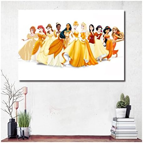 C0227 Princesses Together Movie Poster Examples Size 24x36" with Inner Frame Ready to Hang