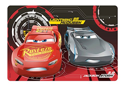 Disney Pixar Cars 3 Kids Meal Time Plastic Placemat Featuring disney-pixar-cars-3-kids-meal-time-plastic-placemat-featuring