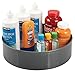 mDesign Plastic Spinning Lazy Susan Turntable Storage Tray - Rotating Organizer for Bathroom Vanity Counter Tops, Dressing Tables, Makeup Stations, Dressers - 11.5