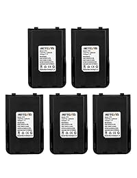 Retevis RT5 7.4 V 2500 mAh Apoyo Cargador de Coche interfaz Batería de ion de litio para Retevis RT5 Two Way Radio (5 unidades)