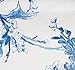 Amazon Brand – Pinzon Signature 190-Gram Cotton Heavyweight Velvet Flannel Duvet Cover Set, Full / Queen, Floral Smoky Blue
