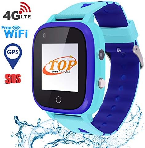 GPS Watch For Kids, IP67 Waterproof 4G Smartwatch GPS WiFi Tracker