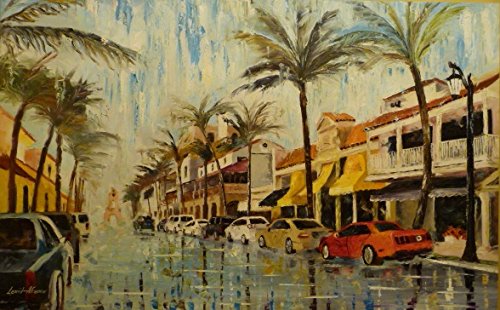 PALM BEACH (FLORIDA) is an Original Oil Painting on Canvas by Leonid Afremov