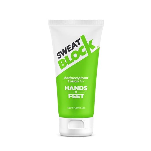 SweatBlock Antiperspirant Lotion For Hands & Feet, Proven To Reduce