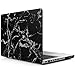 iDOO Marble Pattern Case for [ MacBook Pro 13 inch ] (Model: A1278 with CD Drive )- Matte Rubber Coated Hard Shell Cover - Black