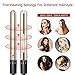 Flat Iron for Hair, GOOLEEN Professional 1 Inch Ceramic Tourmaline Hair Straightener, 2 in 1 Hair Curler and Straightener with 3D Floating Plates Dual Voltage Adjustable Temperature 255-450°F (Gold)