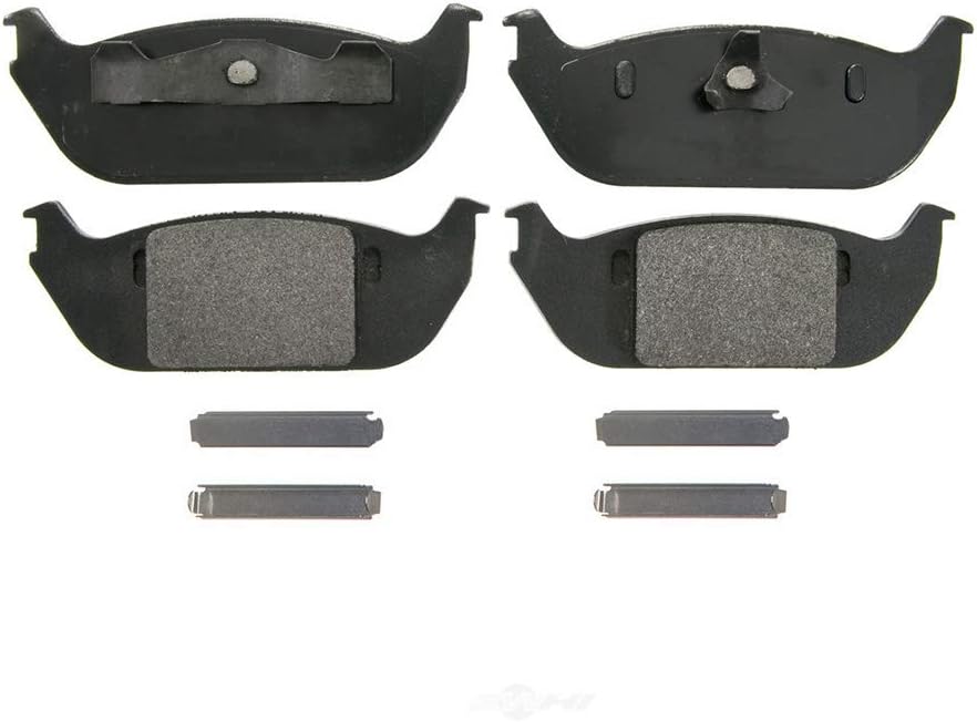 AutoDN REAR 4PCS Semimetal Disc Brake Pad Set Compatible