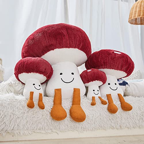 Bestsea Mushroom Plush Cute Mushroom Plushie Stuffed Animals Pillows