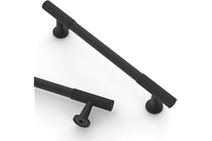Asidrama 10 Pack 5 Inch(128mm) Matte Black Cabinet pulls Kitchen Cabinet Handles, Cabinet Pulls Kitchen Cabinet Hardware for Cupboard Drawer Pulls