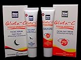 Gluta-C Intense Whitening Facial Day Cream and Facial Serum Night Repair with Glutathione SPF25