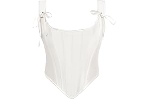 Scarlet Darkness Corset Tops for Women Renaissance Boned Overbust Bustier Corset Top