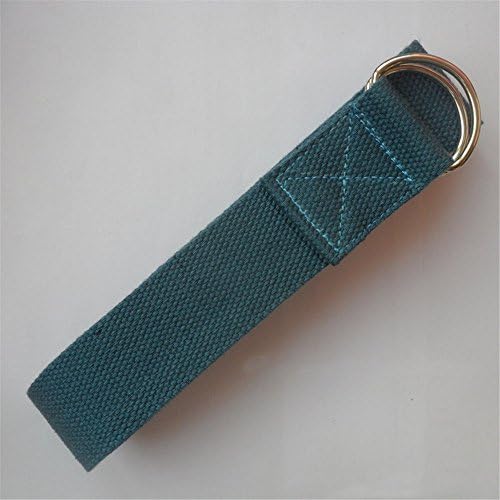 Yoga Strap with Loops + Durable Cotton Exercise Straps ,Door Flexibility &amp; Leg Stretcher, For Dance,Cheer, Gymnastics, Ballet, Physical Therapy, Pilates (BLUE)