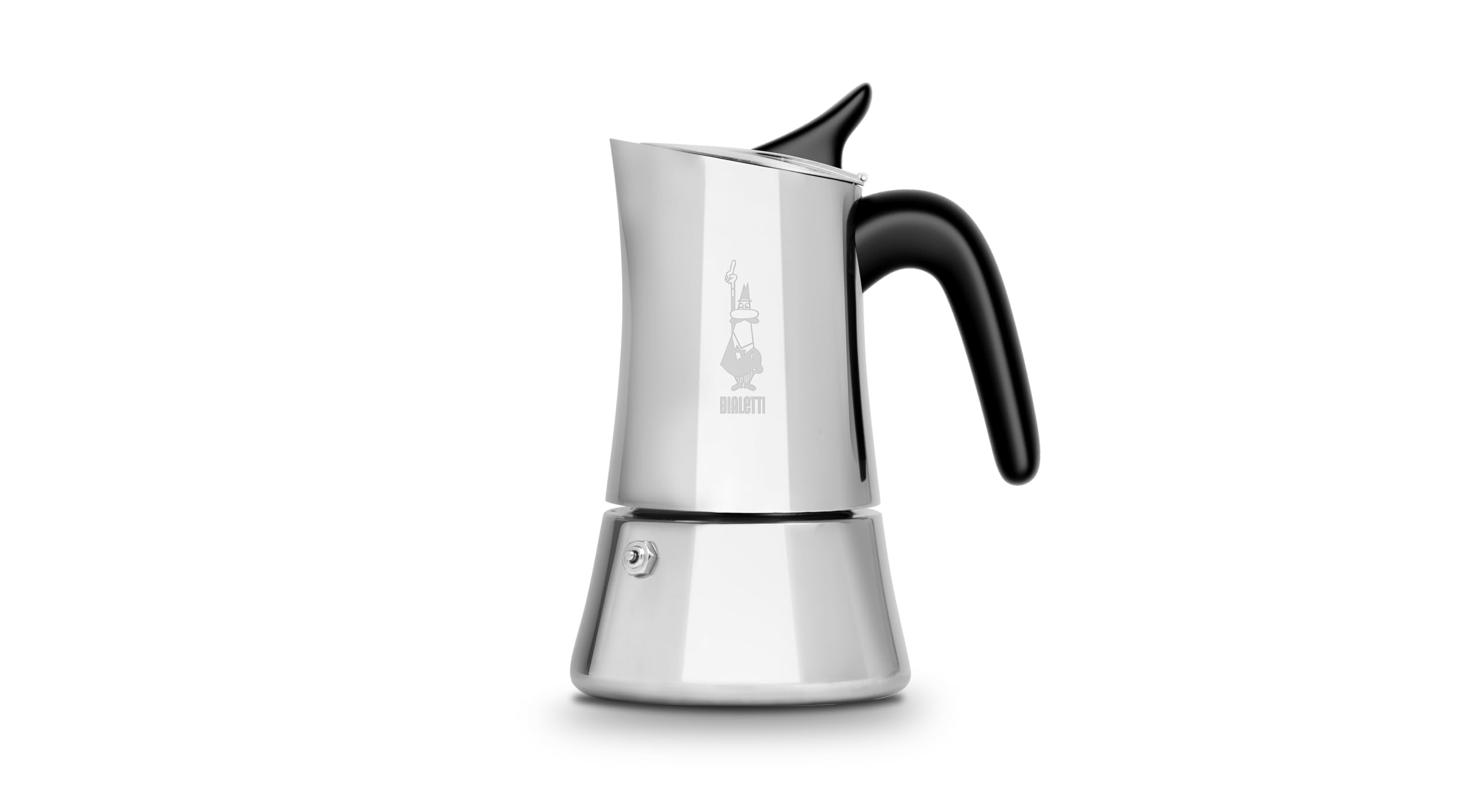 Photo 1 of ***BROKEN HANDLE***
Bialetti Moon Exclusive Induction Stainless Steel Moka Pot, Stovetop Espresso Maker, Italian Coffee Maker, 6 Espresso Shots, (7.9oz - 235 ml), Compatible with All Stovetops, Silver