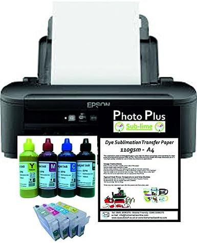 Dye Sublimation Printer Kit - based on an Epson WF-2010W and a HobbyPrint Dye Sublimation Printing Accessory Kit.