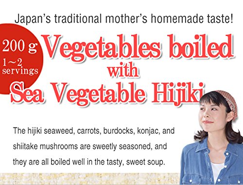 Japanese Side Dishes Vegetables Boiled with Sea Vegetable Hijiki 200g X 3 Retort-pouch Packs(precooked Foods / Emergency Foods)