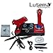 Lutema 2.4GHz Heligram Flight Simulator Remote Control Helicopter with LED SkyText Technology, Red