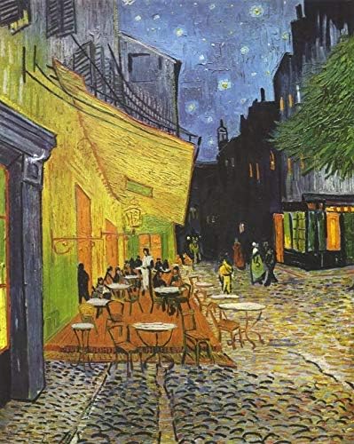 BuildASign Vincent Van Gogh's 'Café Terrace at Night (1888)' Premium Poster Art Print- 20" x 16"
