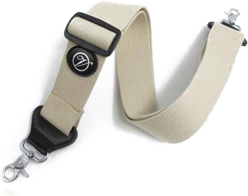 Banjo strap with Leather Ends and Metal Clips,2" Wide