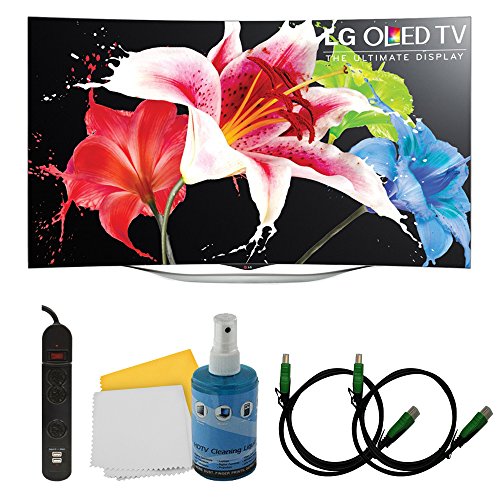 LG 55EC9300 - 55-Inch 1080p Smart 3D Curved OLED Basic Bundle