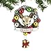 Department 56 Reindeer Tales Prancer Wreath Hanging Ornament