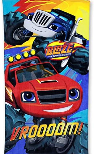 Official Licenced Kids Boys Blaze Cotton Towel 140X70 cms