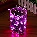 SOLMORE Solar Powered LED String Light, Ambiance Lighting, 17M 100 LED Starry Solar Fairy String Lights for Outdoor, Gardens, Homes, Christmas Party Holiday Landscape Decor Pink 