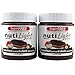 Nutilight, Sugar Free/No sugar Added, Hazelnut Spread, Keto and Diabetic Friendly, Low Net Carb, Non-GMO, Naturally Sweetened with Stevia. (2 Jars, 11 oz, Dark Hazelnut)