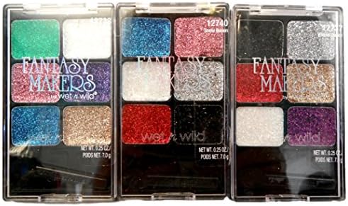 Wet n Wild Fantasy Makers Glitter Eyeshadow - 3 Pack - Snow Queen, Widow Queen and Queen of the Dead