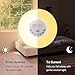 Alarm Clock/Wake Up Light-LBell Sunrise Simulation Alarm Clock, Clock Radio, 7 Colors Night Light with FM Radio, 7 Alarm Sounds and Snooze Function for Bedrooms with USB Charger