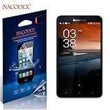 Nacodex® 6x Hd Clear Screen Protector Film for Lenovo A850+ Lephone Lcd Cover Guard Shield [ 6pcs Screen Protectors + 2x Cleaning Cloth + 1x Smoothing Card] [ W/tracking No.]