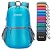 ZOMAKE Ultra Lightweight Hiking Backpack 20L, Packable Small Backpacks Water Resistant Daypack for Women Men(Light Blue)