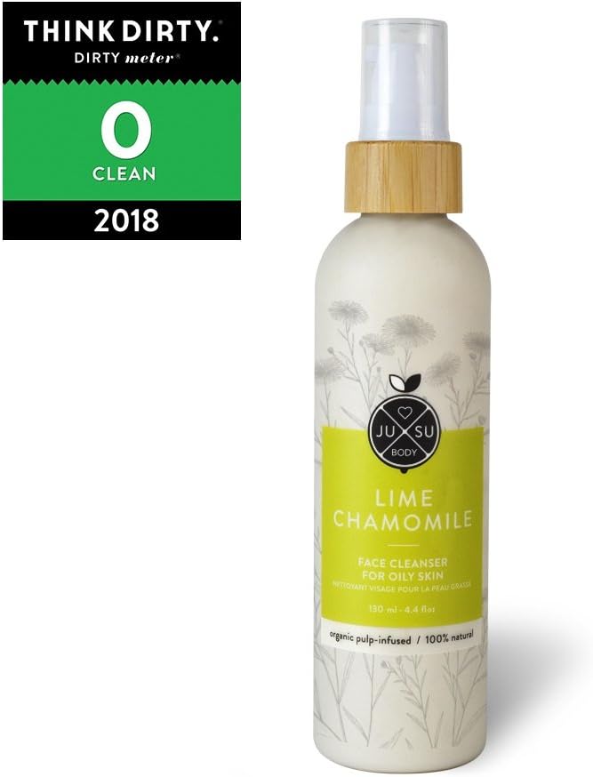 JUSU Body Lime Chamomile Face Cleanser for Acne-prone/Oily Skin - 100% Natural - 4.4 fl oz