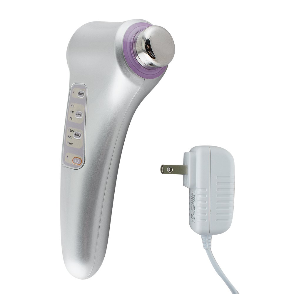 Careshine 3En1 Appareil Massage Face Reparation Efficace Electrique Portable Ultrason 3MHz Galvanic Ion Photon Photothérapie Soins de la Peau Multifonction Anti-rides - Meilleur Cadeau de la Saint-Valentin