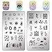 Ejiubas Gel Nail Polish Kit Nail Nail Art Stamping Kits for Nails Design