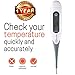 Digital Medical Oral Thermometer for Fever - Baby Kids and Adults - Accurate and Fast 10 Sec Reading - Rectal and Armpit Temperature Termometro for Infant Children and Babies with Fever Indicator