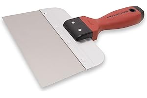 MARSHALLTOWN DuraSoft I Taping Knife,8 Inch, Stainless Steel Blade, Drywall, DuraSoft Handle, 3508SD
