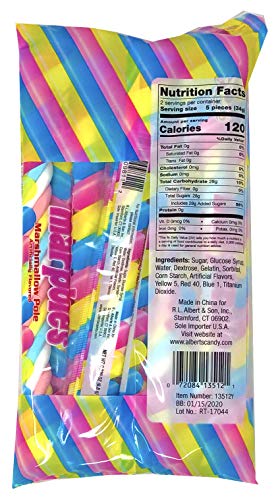 Marpoles Marshmallow Poles Candy Twist (Pack of 3) â€“ Individually Wrapped Unicorn Party Favors â€“ 30 Marshmallow Treats Total