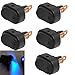 12V 30A Waterproof LED Light On/Off Car Boat Marine Auto Motorcycle 3P Rocker SPST Toggle Switch,Pack of 4 (Blue)
