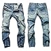 Voglee Men's Stylish Slim Fit Straight Leg Jeans Trousers
