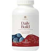 Pure Daily Build | 120 Capsules | Advanced Multivitamin Supplement | Vitamins, minerals &amp; superfruits with Optisorb Blend | Supports overall wellness for the whole family