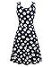 Herou Women Summer Casual Sleeveless Cotton A-Line Sun Dresses (Flower-B, Medium)